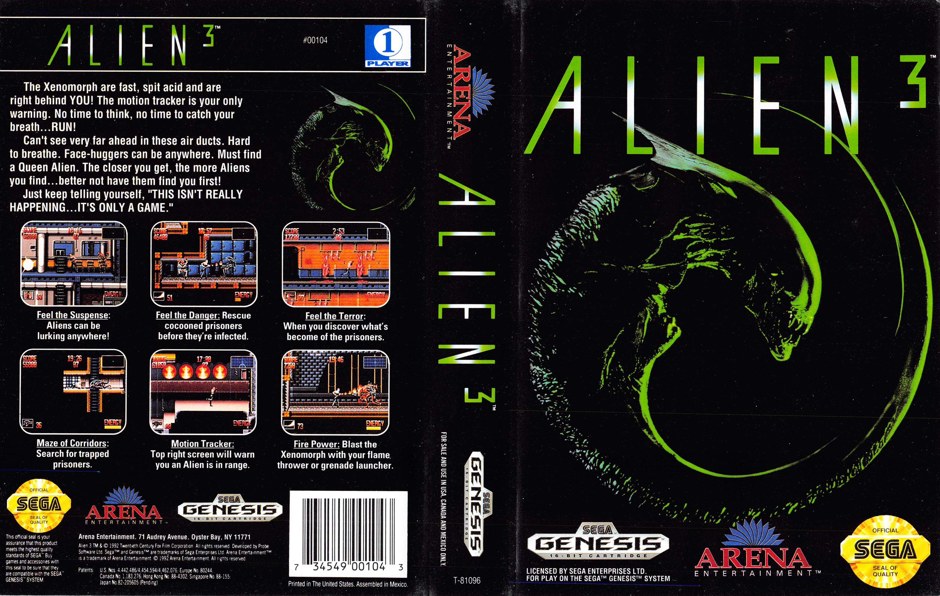 Alien 3 карта