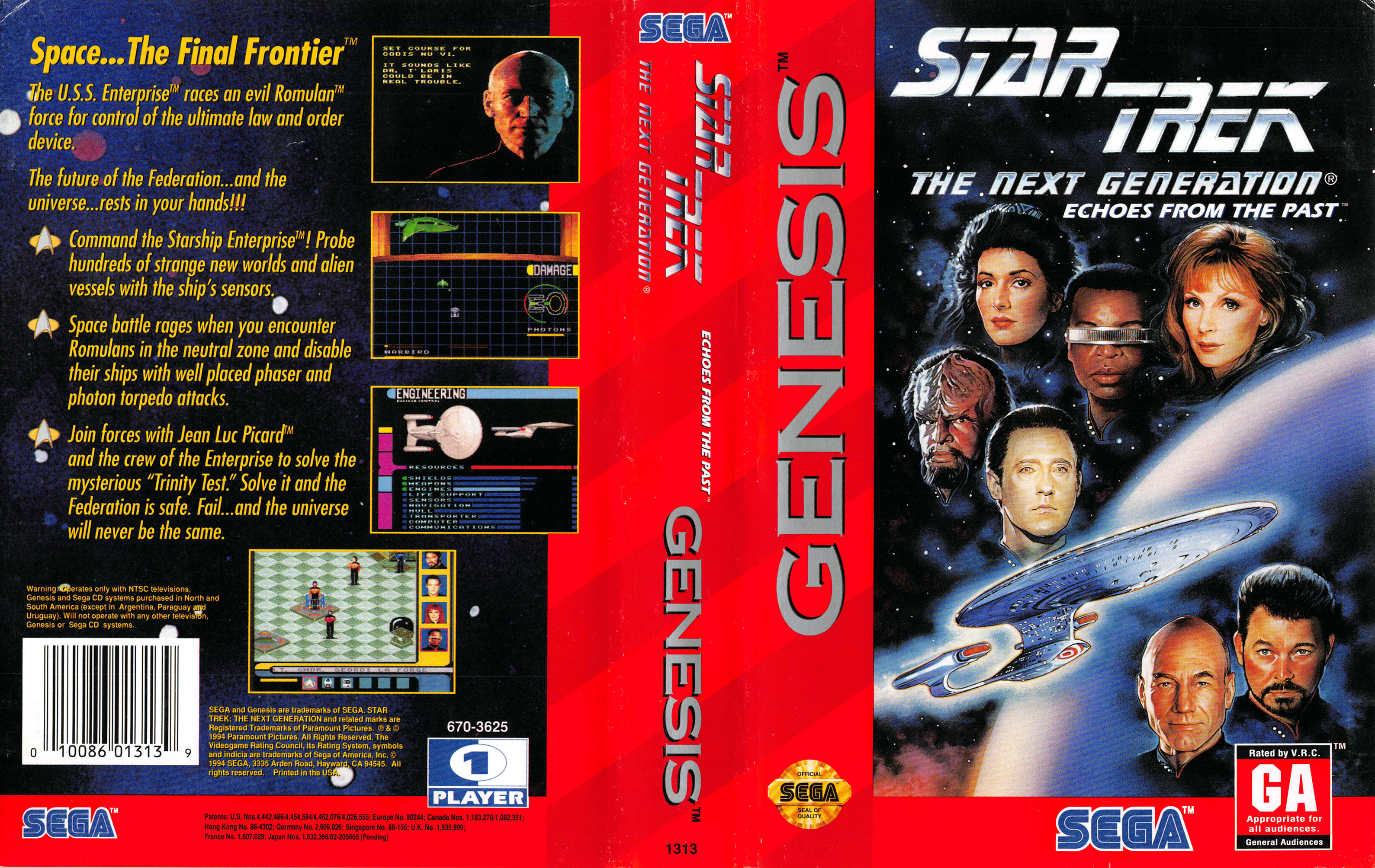 sega genesis star trek the next generation