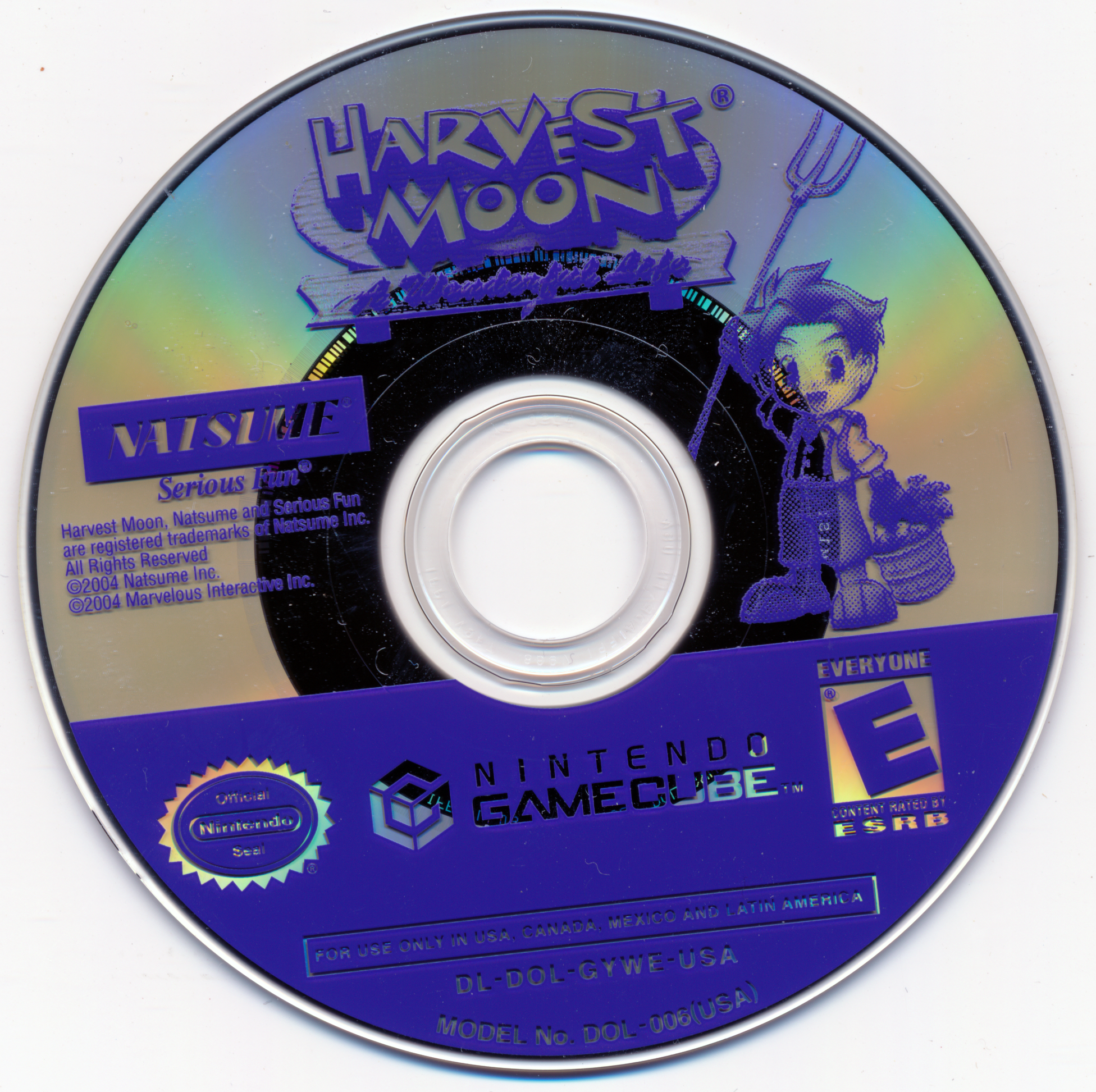 HARVEST MOON A Wonderful Life + MANUAL - Nintendo Gamecube CIB Black Label  Game