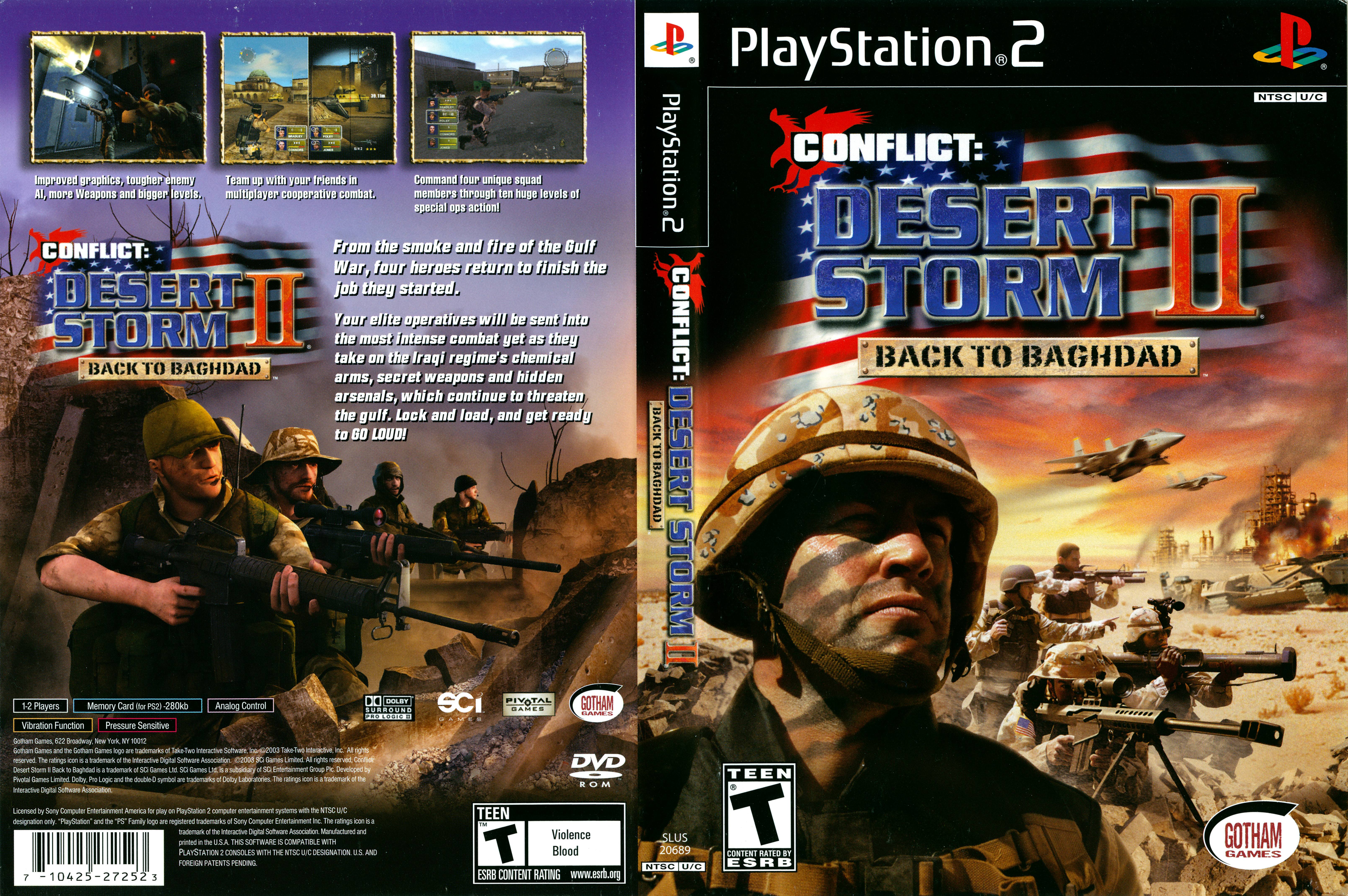 Conflict: Desert Storm - Original Americano de Playstation 2 (PS2)