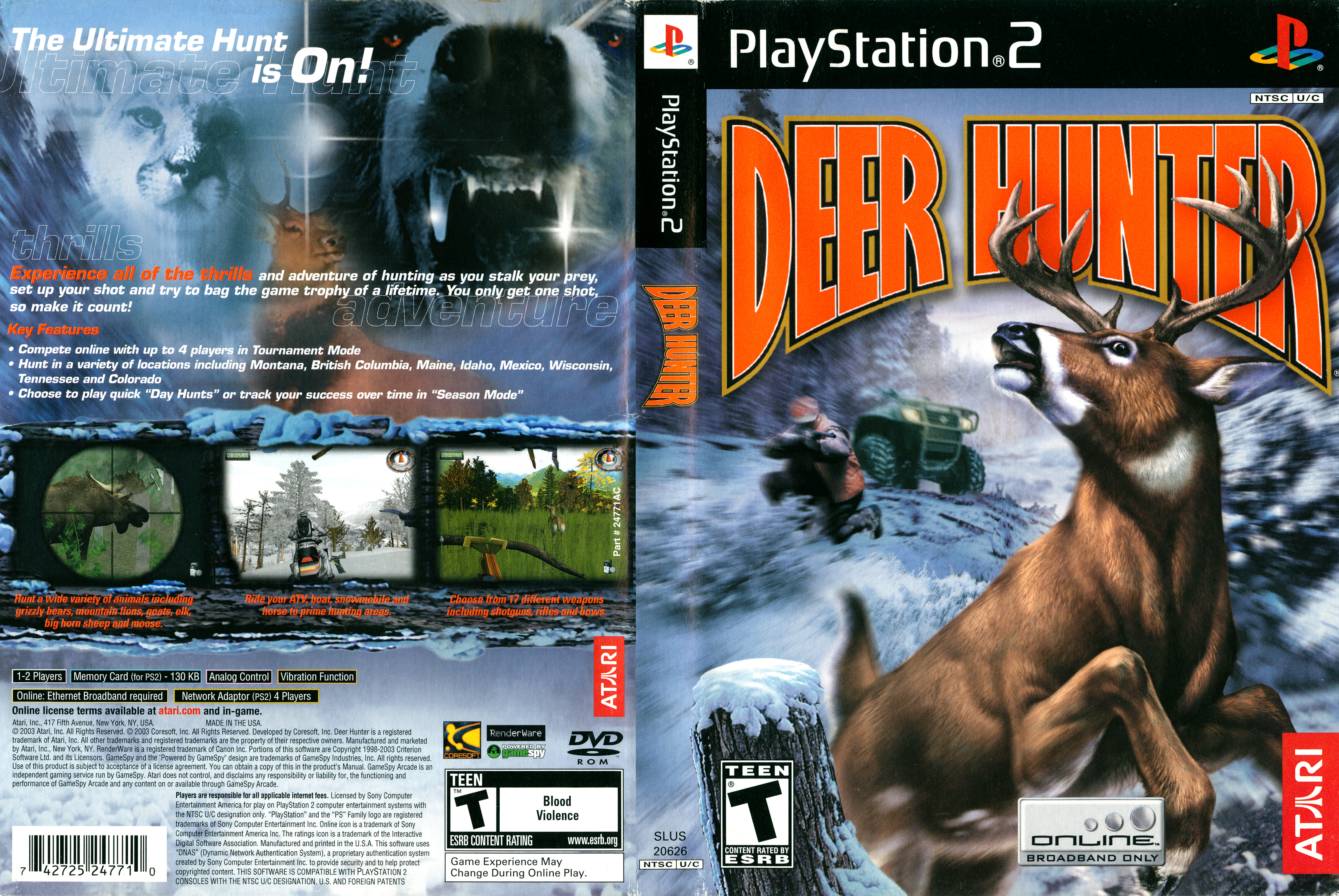 Игра охота 2. Deer Hunter для PLAYSTATION 2. Deer Hunter Sega картридж. Охота диски. Hunting USA игра.