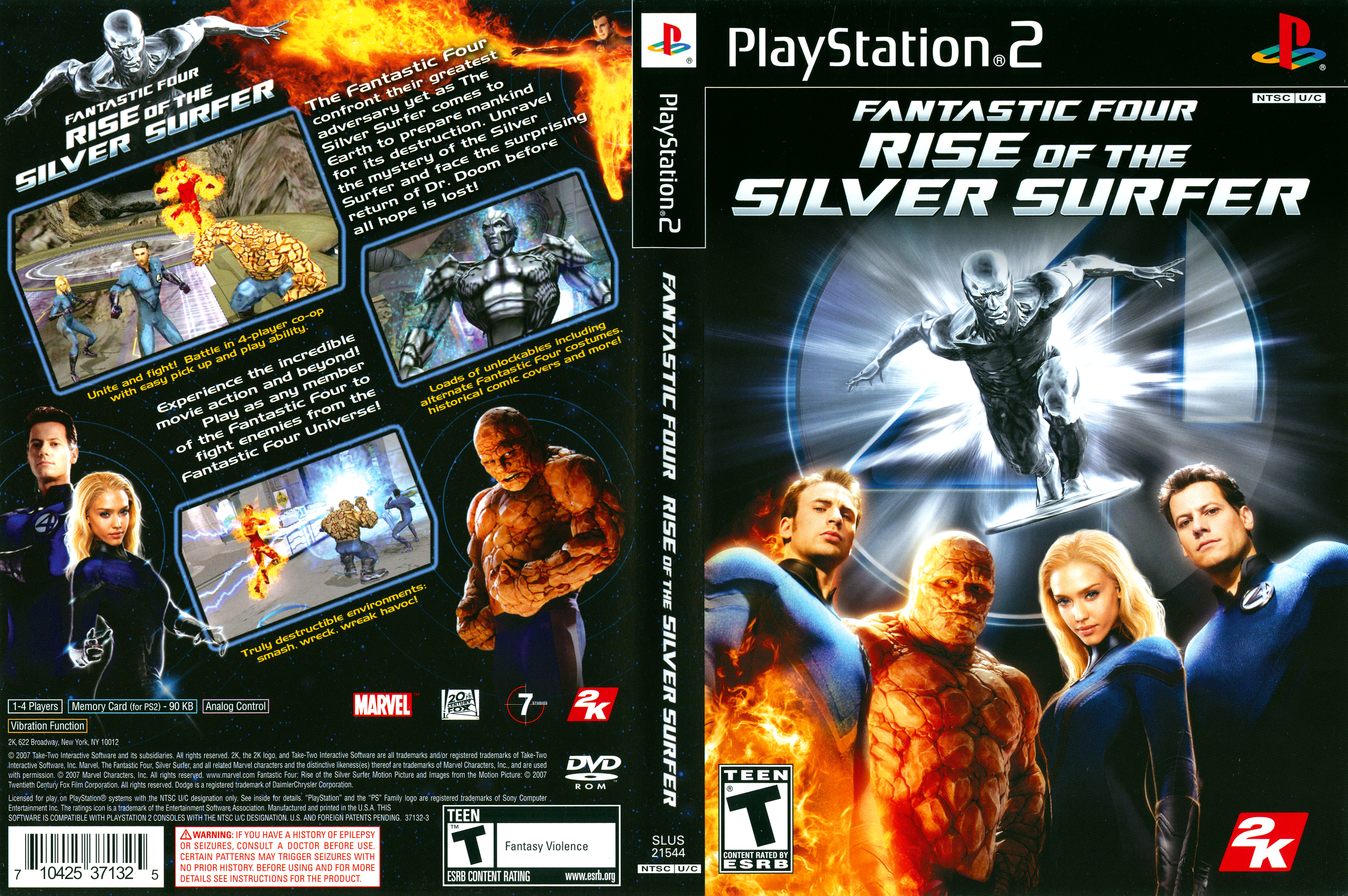 Фантастическая четверка серебряные. Fantastic four Silver Surfer ps2. Fantastic 4 four PS 2 диск. Fantastic four Rise of the Silver Surfer 2007. Fantastic 4 2007 ps2.