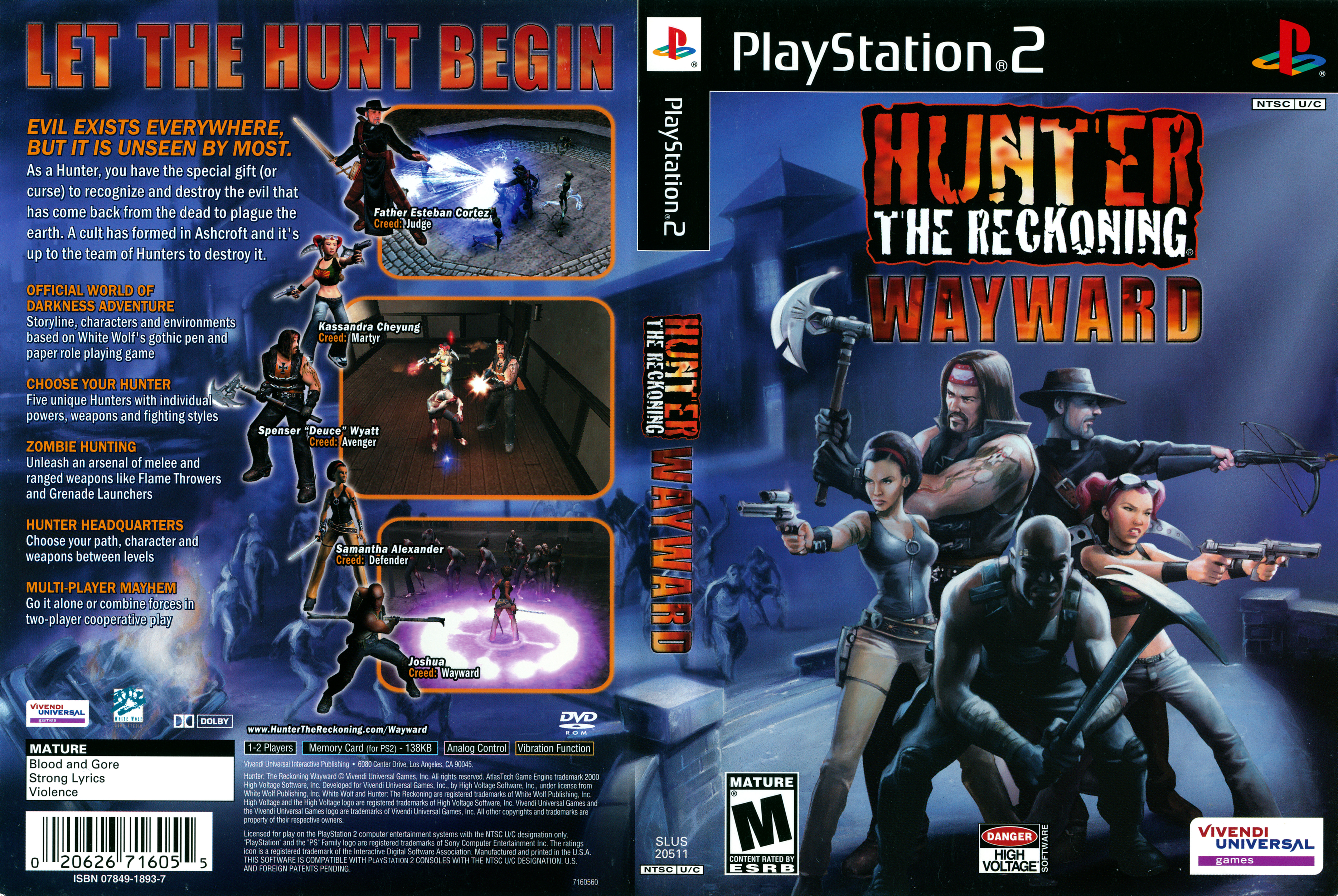 Hunter the reckoning. Hunter the Reckoning Wayward ps2. Hunter: the Reckoning диск. РПГ на плейстейшен 2.