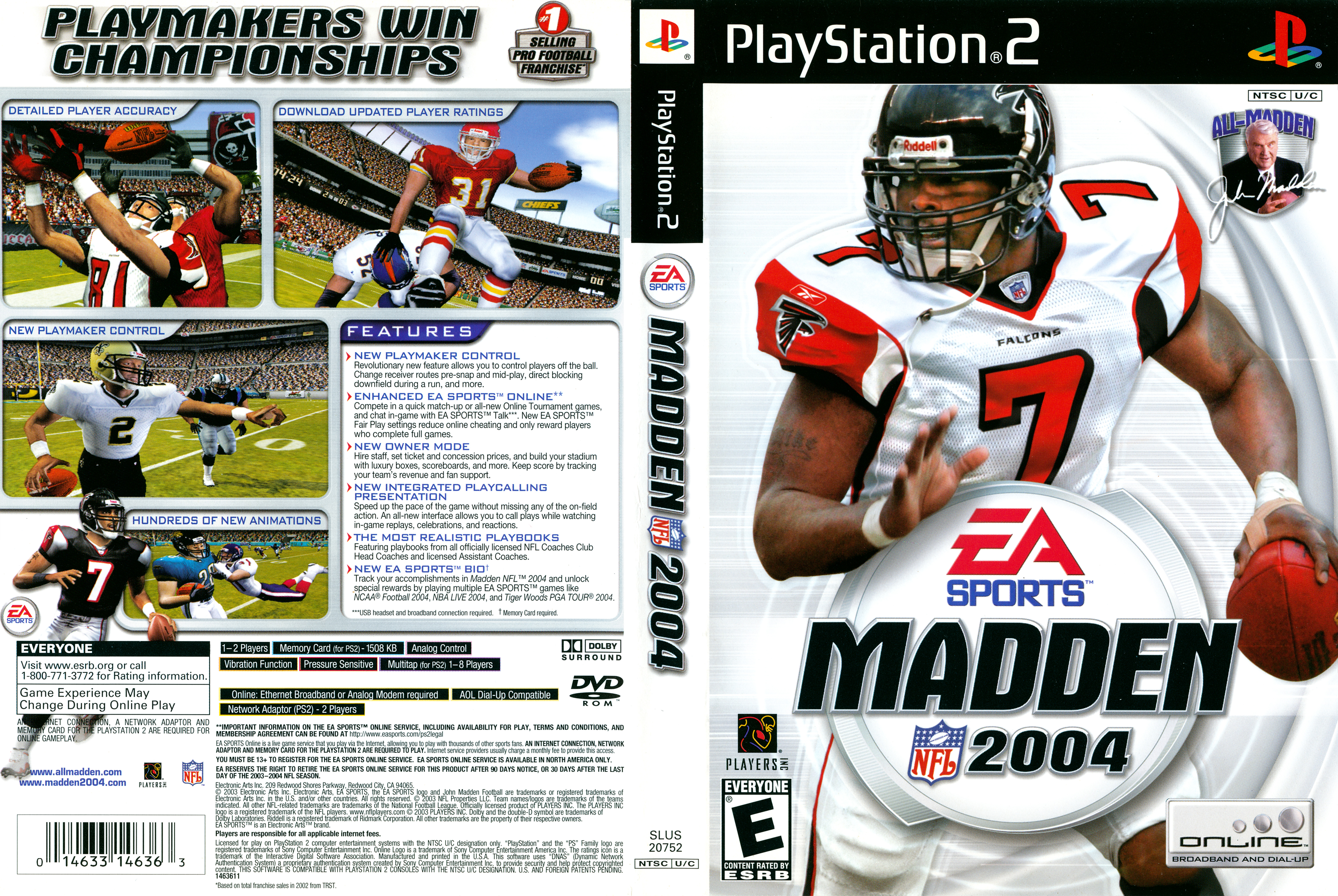 Sony Madden NFL 2004 Games