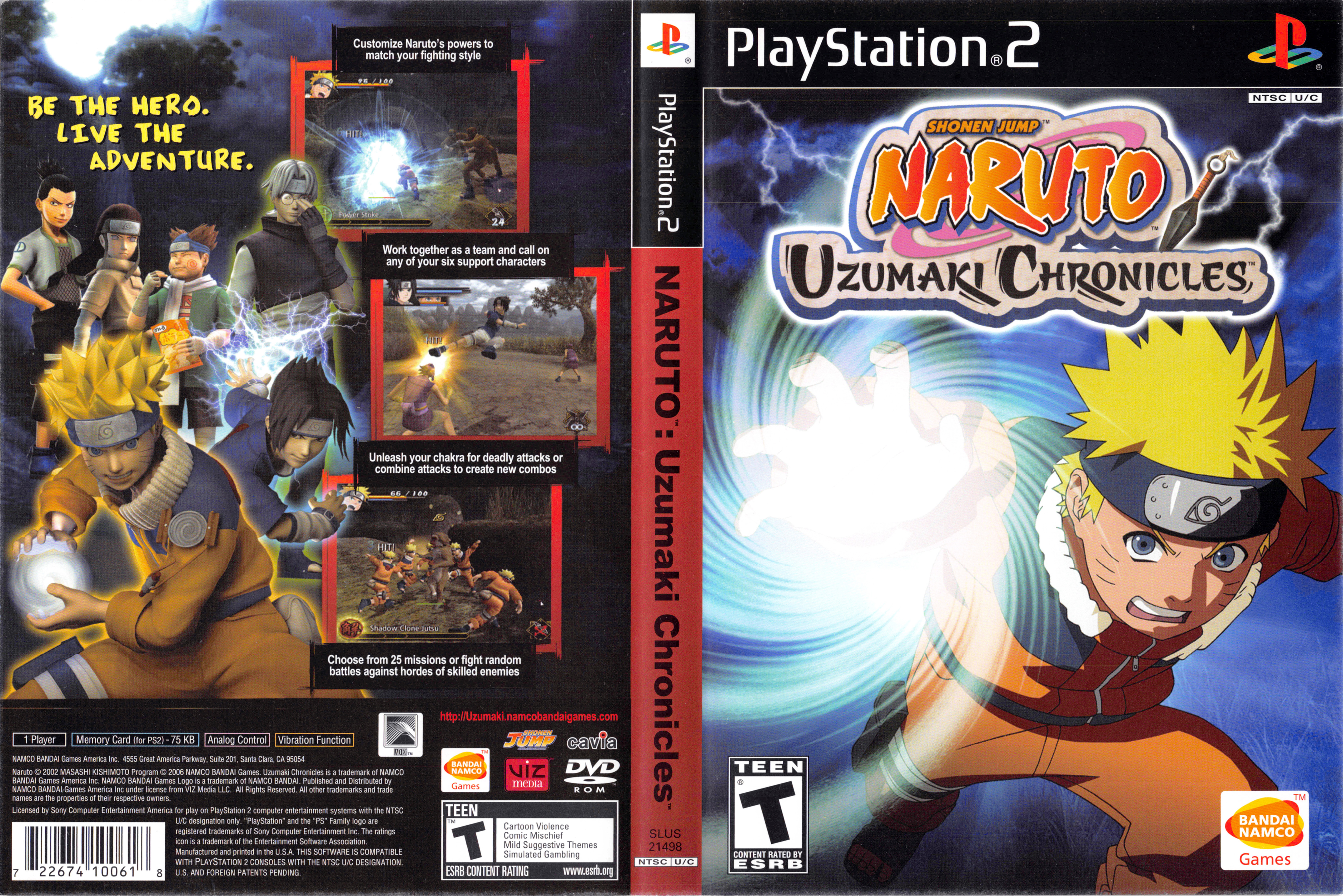 Naruto Uzumaki Chronicles video game - Sony PlayStation 2 PS2 W/ Case &  Manual