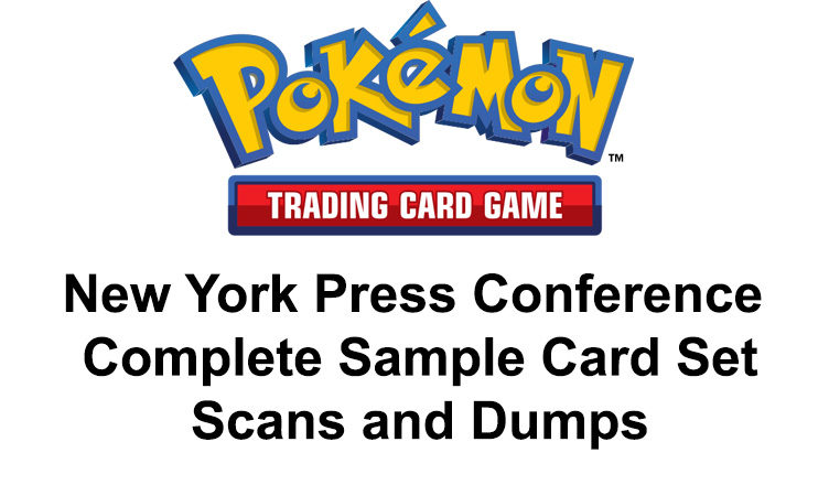 Pokemon-e TCG – New York Press Conference Complete Sample Card Set 